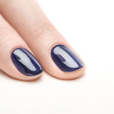 Navy nail polish