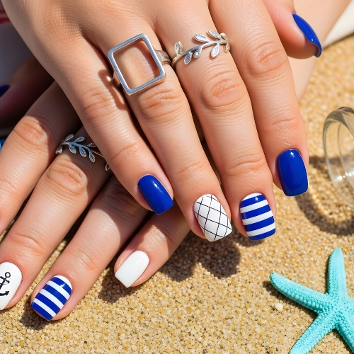 Summer holiday nails at makeover palace kidlington